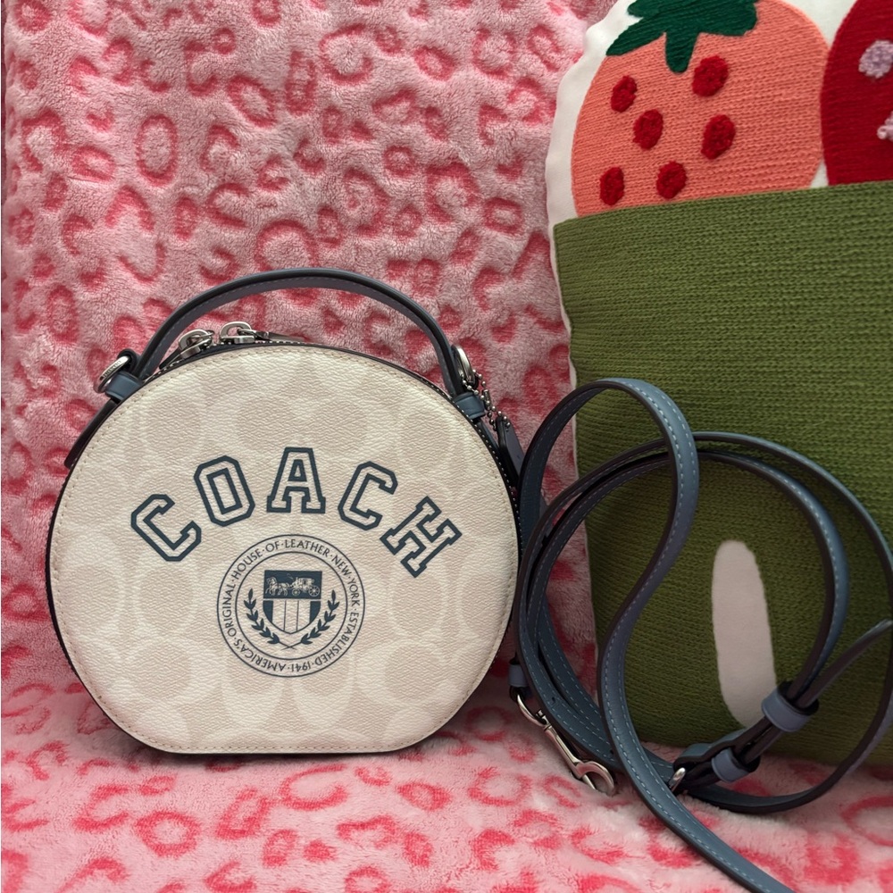 Coach Canteen Crossbody in Signature Canvas with Varsity Motif